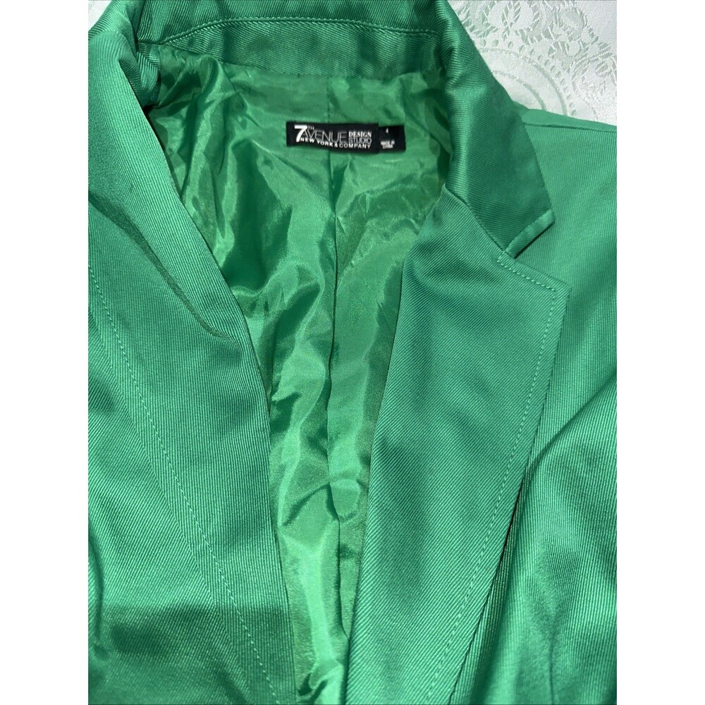 7th Avenue Design Studio NY & Company Women’s Blazer   Size 4 Color Green
